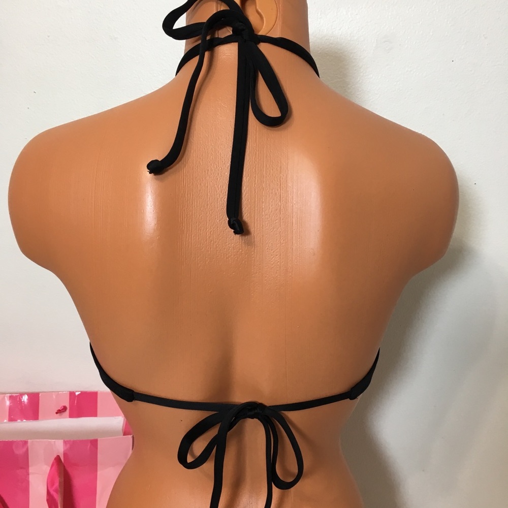 NEW PINK VS STRAPPY FRONT HIGH NECK TOP SWIM - Picture 3 of 4